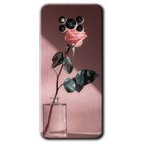 Poco x3 NFC Kılıf HD Desen Baskılı Arka Kapak + Temperli Cam - Retro Gül