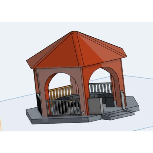 H0 Ölçekli Çardak (Bu ürün Sadece Plastik parçadır - Almadan Önce Soru Sorabilirsiniz)