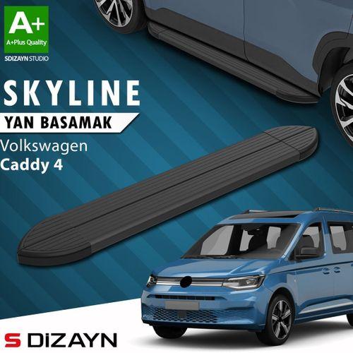 S-Dizayn VW Caddy 4 Skyline Siyah Yan Basamak 193 Cm 2020 Üzeri A+ Kalite