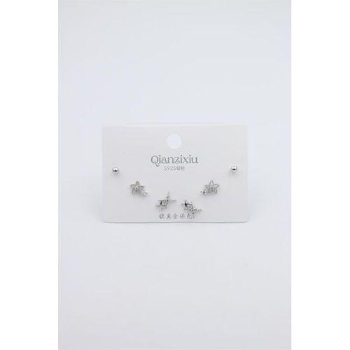 Çoklu Set Küpe - Gümüş