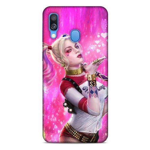 Samsung Galaxy A40 Uyumlu Kılıf Harley Quinn (4) Koruma Kılıfı Fuşya