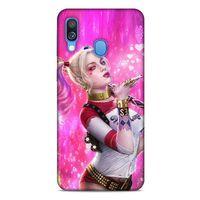 Samsung Galaxy A40 Uyumlu Kılıf Harley Quinn (4) Koruma Kılıfı Fuşya
