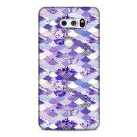 LG K50S Kılıf Pastel Renkler (15) Antişok Kılıf Mor Beyaz