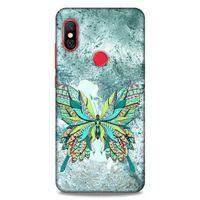 Lopard Xiaomi Redmi Note 6 Pro Uyumlu Kılıf Tattoo's (22) Tam Koruma Kılıfı Kelebek Dövme