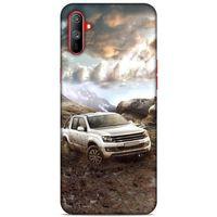 Lopard Oppo Realme C3 Uyumlu Kılıf PickUpX (38) Neo Hybrid Kılıf Gri Amarok
