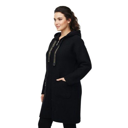 Kadın Anne Kapüşonlu Cepli Buklet Hırka BGL-ST05084