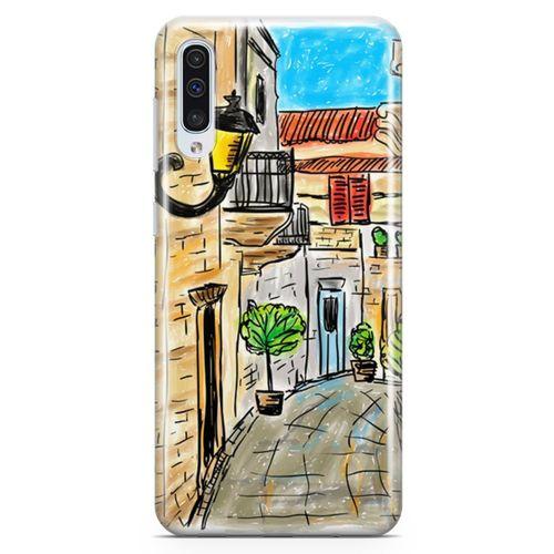Samsung Galaxy A50 Kılıf Ada Sokakları Arka Kapak Koruma Desenli Full Koruyucu