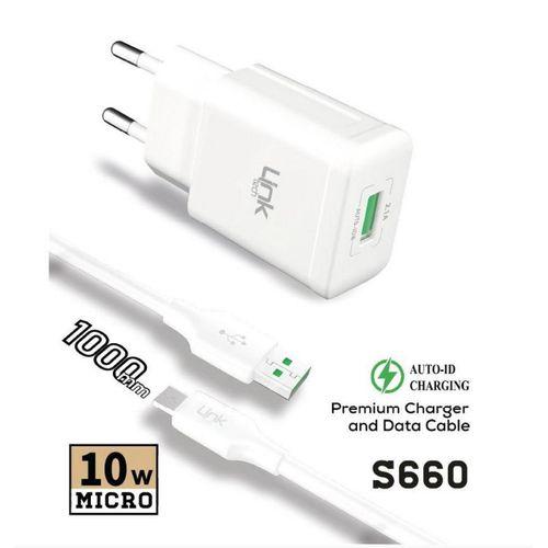 Linktech S660 Şarj Cihazı ve Mikro Usb Kablo Set