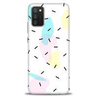 Samsung Galaxy A03S Kılıf HD Baskılı Kılıf - Çubuklar ve Renkler + Tam Ekran Koruyucu