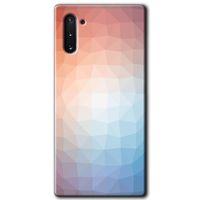 Galaxy Note 10 Kılıf HD Desen Baskılı Arka Kapak - Polygon Graident 3