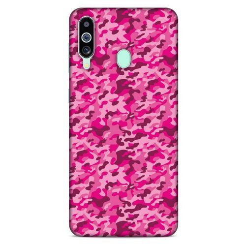 Samsung Galaxy M40 Uyumlu Kılıf Pembe Delisi (32) Soft Silikon Kılıf Kamuflaj