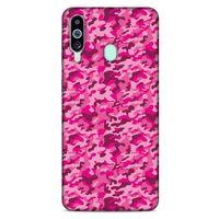 Samsung Galaxy M40 Uyumlu Kılıf Pembe Delisi (32) Soft Silikon Kılıf Kamuflaj