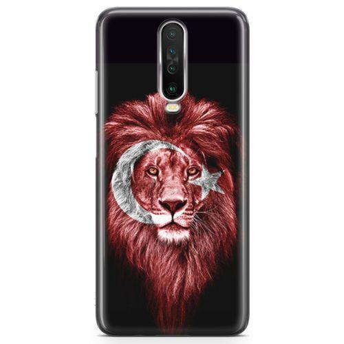 Xiaomi Redmi K30 5G Kılıf Aslan Türk Arka Kapak Koruma Desenli Full Koruyucu