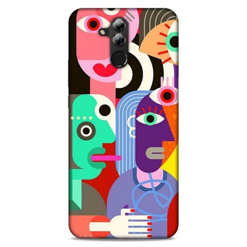 Lopard Huawei Mate 20 Lite Uyumlu Kılıf Soyut Sanat (14) Desenli Lansman Kılıf