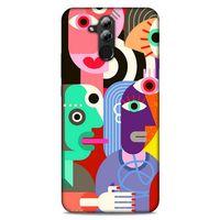 Lopard Huawei Mate 20 Lite Uyumlu Kılıf Soyut Sanat (14) Desenli Lansman Kılıf