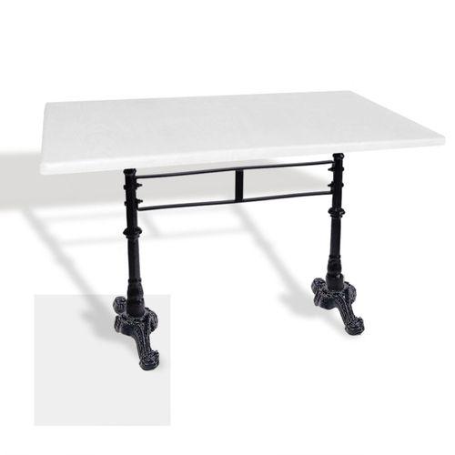 Dockers Çipa 3002 Döküm Ayak Masa 70x120 cm - (Werzalit, Wermodin ve Allzalit Tabla) - Beyaz