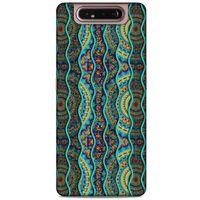 Samsung Galaxy A80 Kılıf Baskılı Özel Seri Taşlı (32) Soft Silikon Kılıf