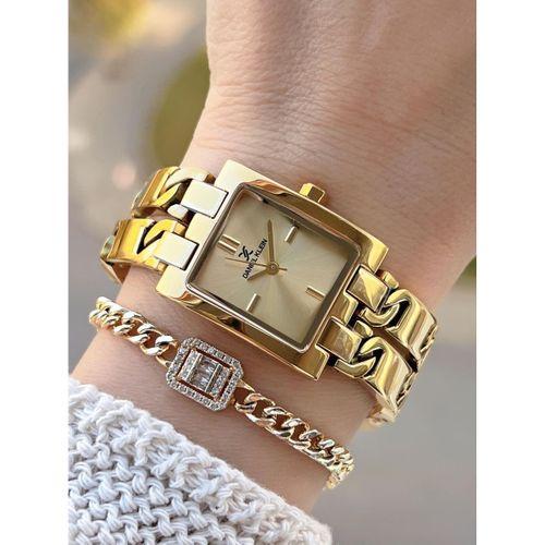 Daniel Klein Zincirli Kordon 3 Atm Suya Dayanıklı 2 Yıl Garantili Kadın Kol Saati+Bileklik S10052.3