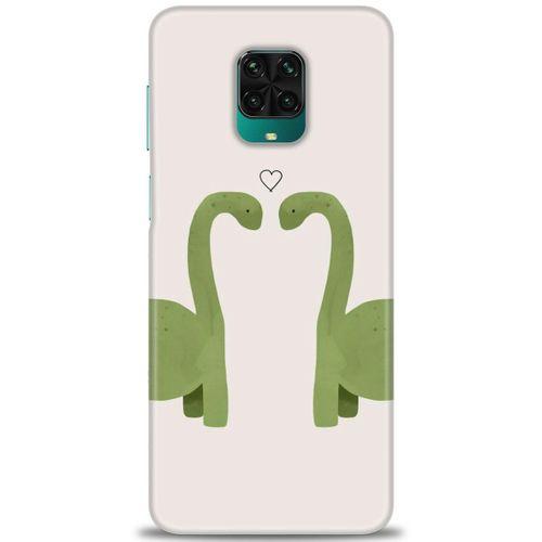 Xiaomi Redmi Note 9S Kılıf HD Baskılı Kılıf - Dinazor Aşkı + Tam Ekran Koruyucu