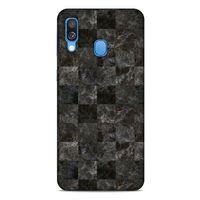 Mermer Desenli (47) Tema Crystal Flex Kılıf Zeytin Samsung Galaxy A40 Kılıf