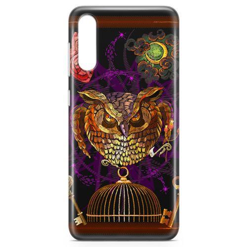 Samsung Galaxy A50s Kılıf Gotik Baykuş Arka Kapak Koruma Desenli Full Koruyucu