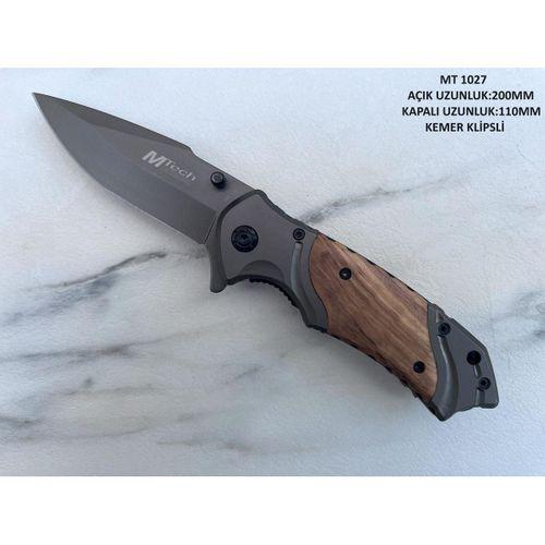 MT-1027 Çakı Gri Ahşap saplı