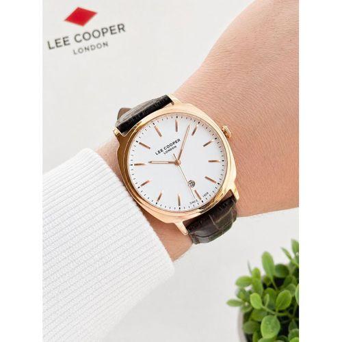 Lee Cooper Erkek Kol Saati 50 Mt Suya Dayanıklı Deri Kordon Bileklik Hediyeli VS.BLKT.0985