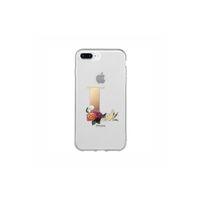 iPhone 7 Plus L Harfi Desenli Şeffaf Telefon Kılıfı