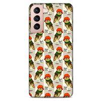 Lopard Samsung Galaxy S21 Uyumlu Kılıf Baykuşlar (32) Soft Silikon Kılıf