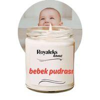 Doğal Özel Seri Kokulu Dekoratif Kavanoz Mum 210 cc - Bebek Pudrası - RYL