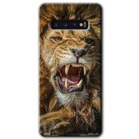 Potkal Hediye Fabrikası Samsung Galaxy S10 Kılıf HD Desen Baskılı Arka Kapak - Lion King