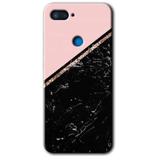 Xiaomi Mi 8 Lite HD Baskılı Kılıf + 9D Tam Ekran Koruyucu - Yarım Mermer