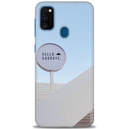 Samsung Galaxy M30S Kılıf HD Baskılı Kılıf - Hello GoodBye + Tam Ekran Koruyucu