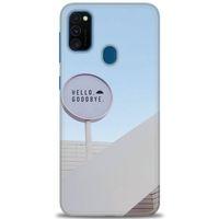 Samsung Galaxy M30S Kılıf HD Baskılı Kılıf - Hello GoodBye + Tam Ekran Koruyucu