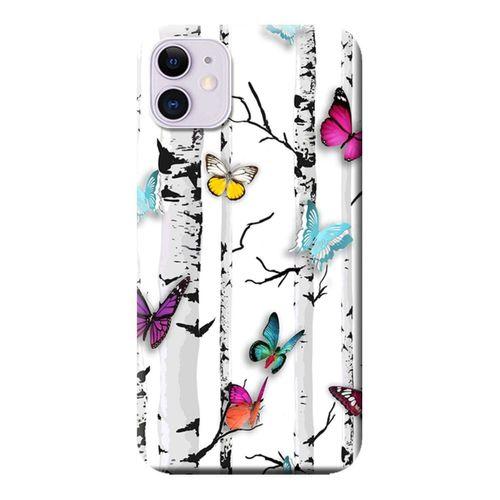 iPhone 11 Kılıf Kelebekler Baskılı Esnek TPU Silikon