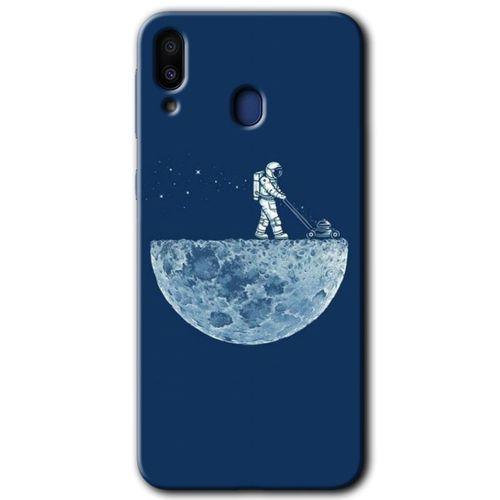 Samsung Galaxy M20 HD Baskılı Kılıf + 9D Tam Ekran Koruyucu - Uzay İşçisi