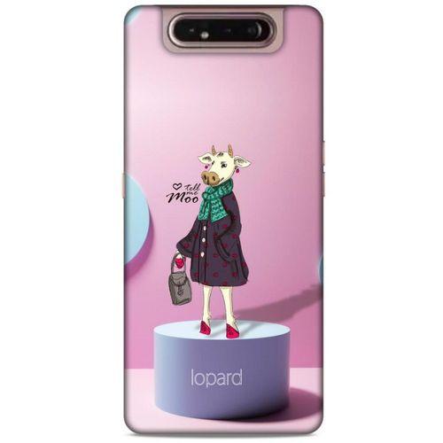 Samsung Galaxy A80 Kılıf FunnyMaX (8) Baskılı Kılıf Pembe Mavi