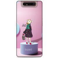 Samsung Galaxy A80 Kılıf FunnyMaX (8) Baskılı Kılıf Pembe Mavi