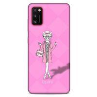 Samsung Galaxy A41 Kılıf FunnyMaX (21) Koruyucu Kapak Şeker Pembe Kedi