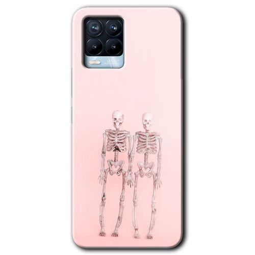 Realme 8 Pro Kılıf Baskılı Kapak - Yaşayan Çift + 5D Tam Kaplayan Cam