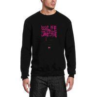 Fight Club Baskılı Siyah Erkek Sweatshirt
