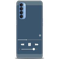 Oppo Reno 4 Pro Kılıf HD Baskılı Kılıf - Müzik Çalar + Tam Ekran Koruyucu