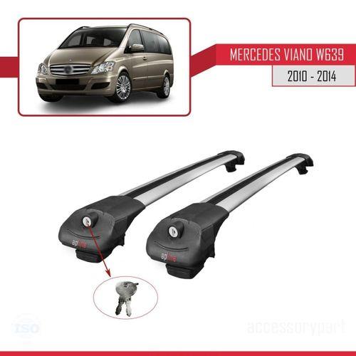 Mercedes Viano 2010-2014 Arası ile uyumlu ACE-1 Ara Atkı Tavan Barı GRİ