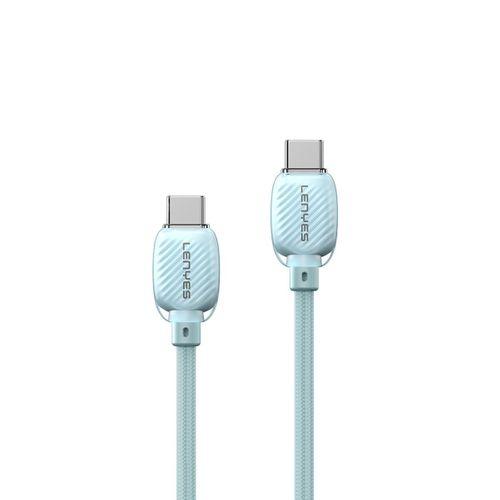 Lenyes LC536 Type-C to Type-C PD Örgü Tasarımlı Hızlı Şarj Özellikli Data ve Şarj Kablosu 60W 1M