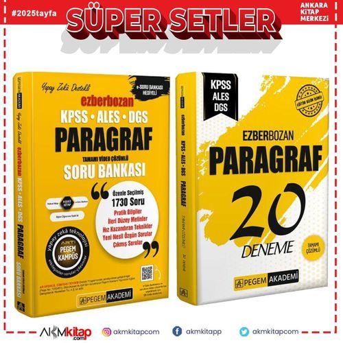 Pegem Yayınları KPSS Ezberbozan Paragraf Soru ve Deneme Seti 2 Kitap
