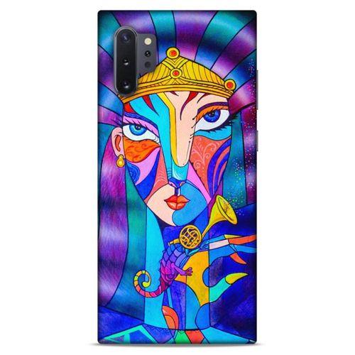 Lopard Samsung Galaxy Note 10 Plus Uyumlu Kılıf Sürreal Yüzler ♀ (49) Ultra Silikon Kılıf Baskılı