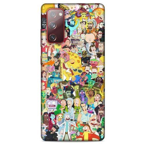 Samsung Galaxy S20 Fe Uyumlu Kılıf Rick And Morty (36) Glitter Kılıf Cop Morty