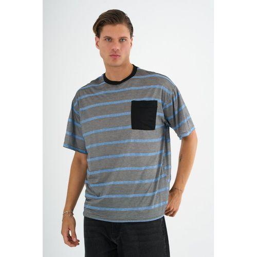 ALEXANDERGARDI Cep Detaylı Çizgili T-shirt