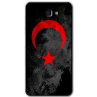 Samsung Galaxy J7 Prime HD Baskılı Kılıf + 9D Tam Ekran Koruyucu - Black Ayyıldız