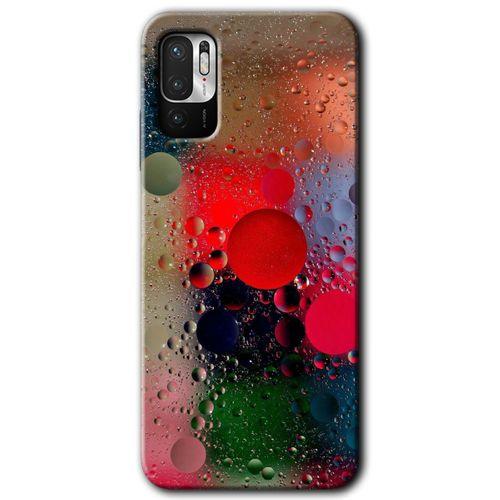 Poco M3 Pro Kılıf HD Desen Baskılı Arka Kapak - Wet Bubbles